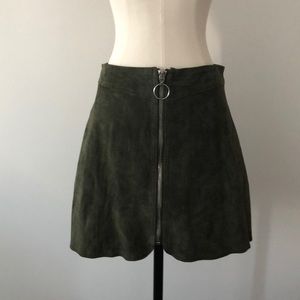 Zara Suede Mini Skirt
